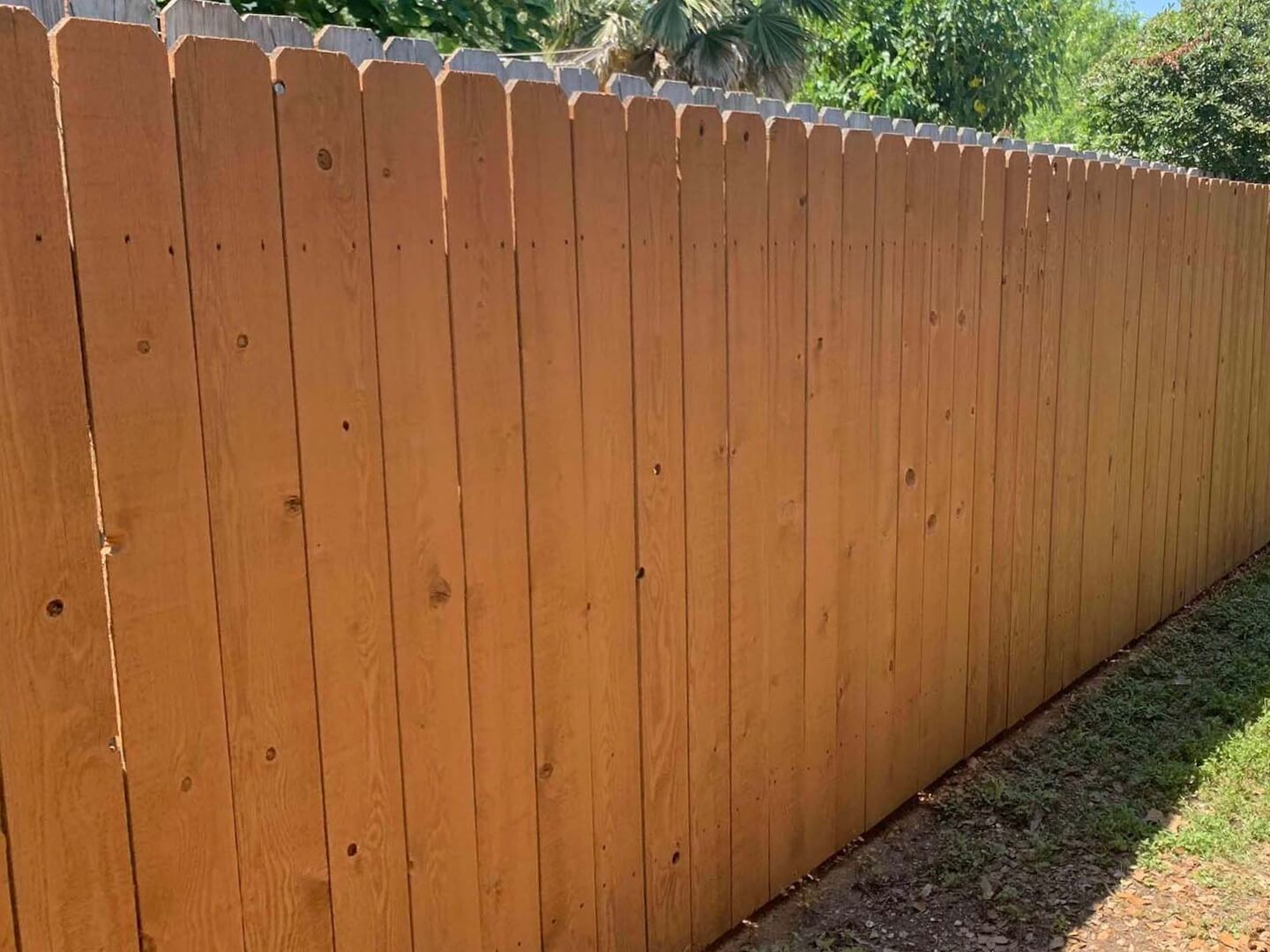Photo of a Bastrop TX wood fence