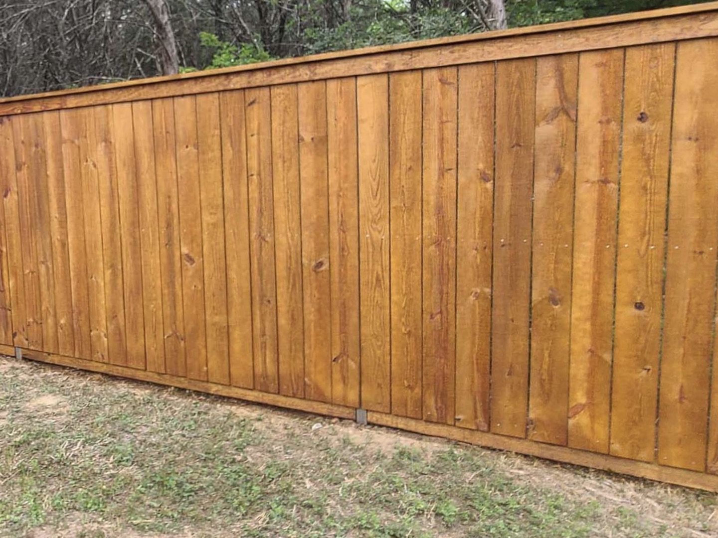 Photo of a Bastrop TX wood fence
