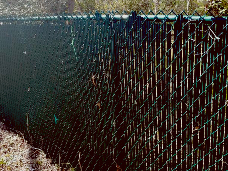 Chain Link Semi-Privacy Fencing in Bastrop County
