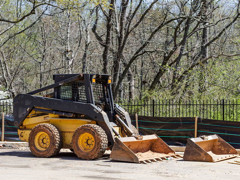 Silt fencing in Bastrop Texas