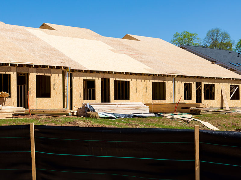 Silt fencing in Bastrop Texas