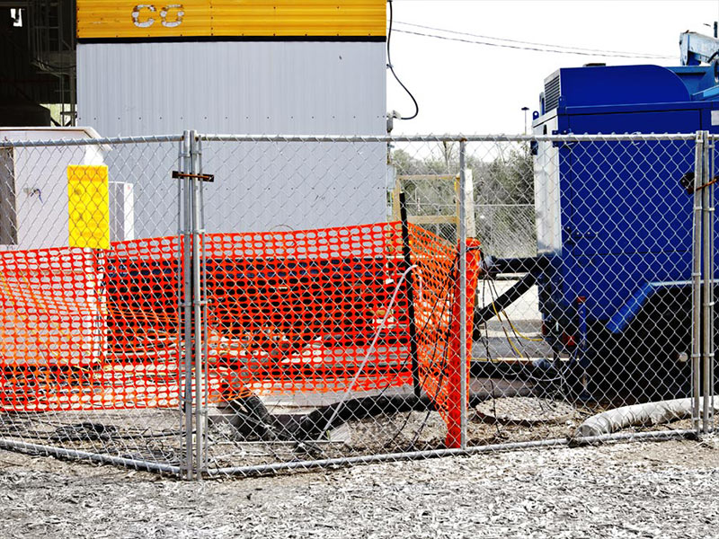 Temporary fencing in Bastrop Texas