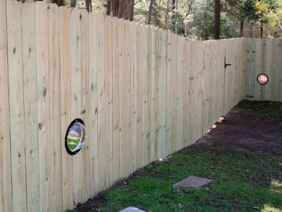 Wood Pet Fencing in Bastrop County