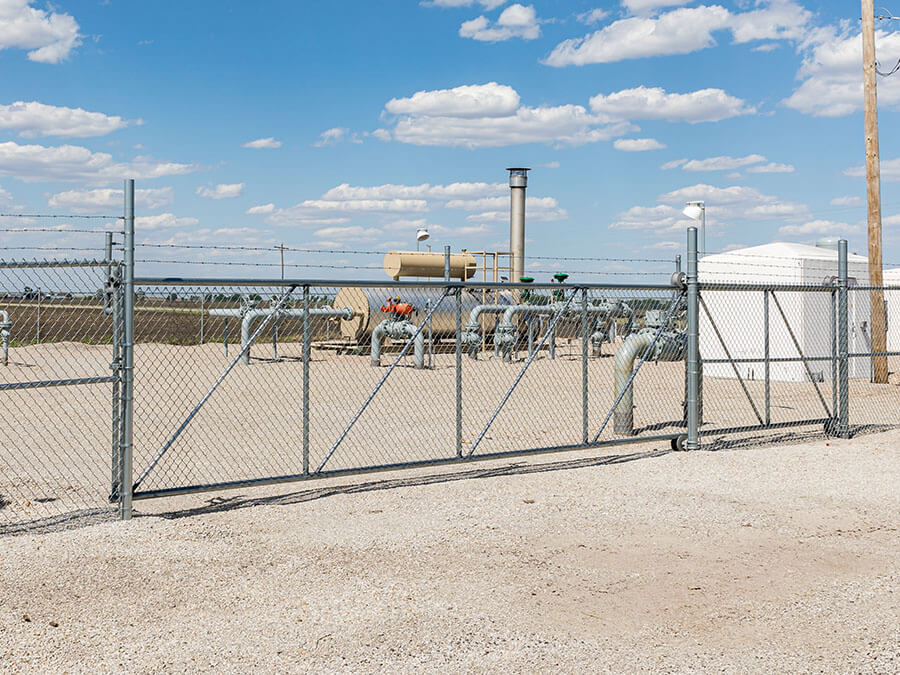 Commercial Slide Gate Installation