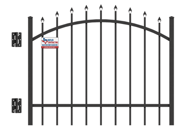 Bastrop County aluminum gate