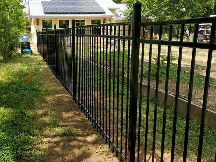 aluminum fence Bastrop County Texas