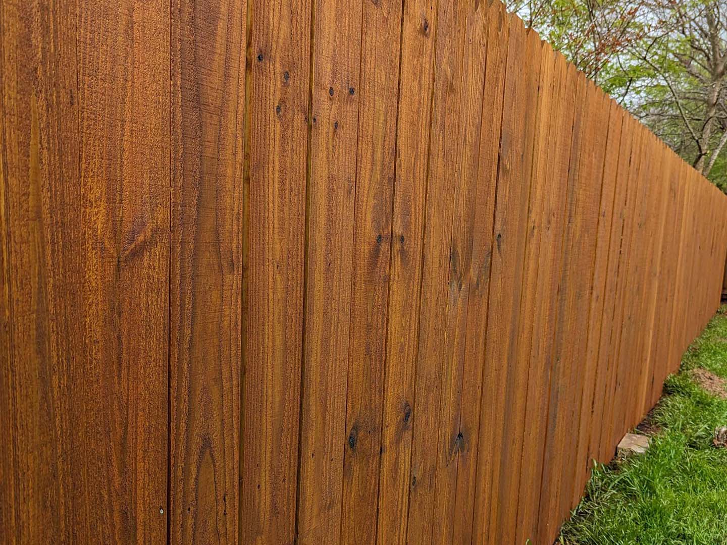 Cedar Creek TX stockade style wood fence