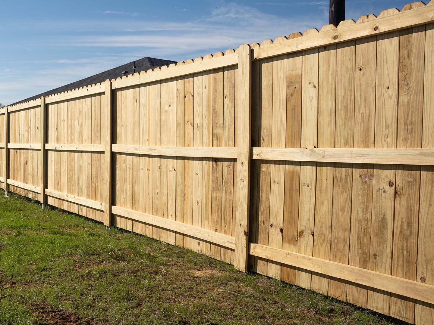 Elgin Texas wood fence installation company, recent project photo 
